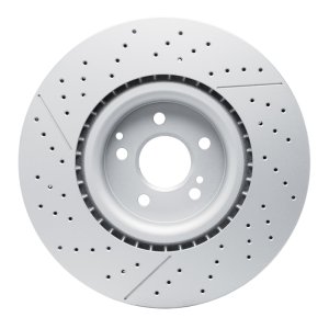 Mercedes-Benz AMG GT 53 Brake Rotor (1) - Rear - R1 Concepts - GEOSPEC, Drilled and Slotted - `18-`25